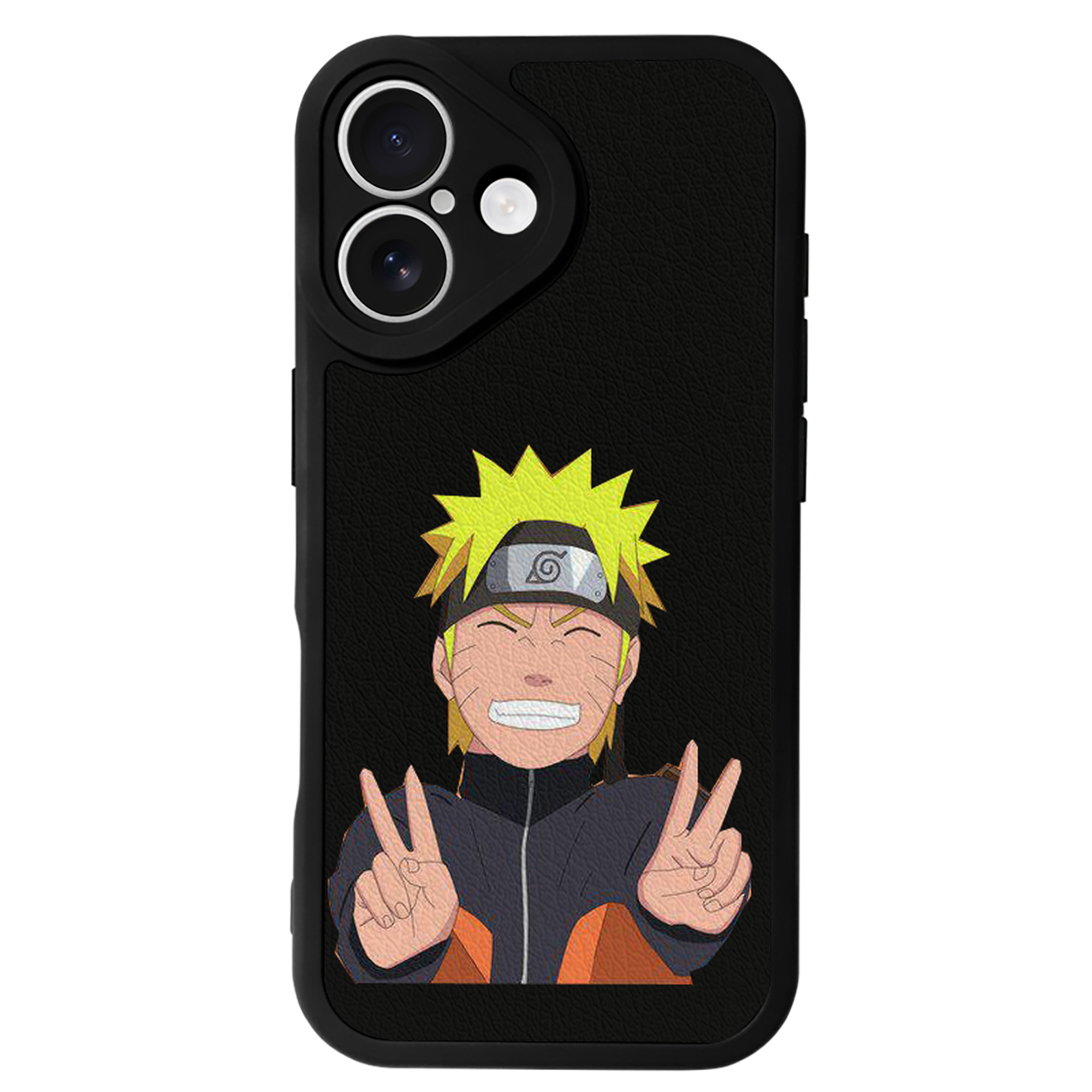 （画像用） NARUTO -ナルト- うずまき ナルト Uzumaki Naruto 【iPhone 16シリーズ対応】シリコンスマホケース（レザー調） 材質：シリコン